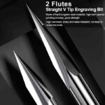 Fresas en V tallado de 2 ranuras - Imagen 2